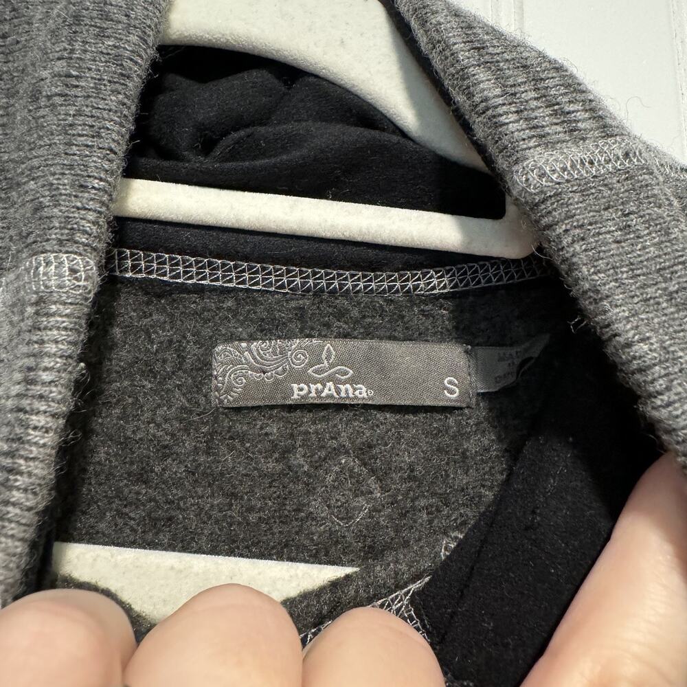 Prana Lucia Gray Funnel Neck Sweater Wool Blend Size Small - Picture 5 of 6
